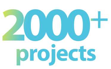 累計プロジェクト数 - 2000 projects